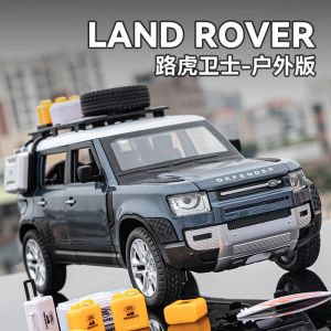 LEO 1:24 Landrover Defender Suv Diecast โมเดล รถอัลลอยด์รถยนต์ของเล่นคอลเลกชันของขวัญสําหรับเด็กชายสาว ของเล่นเด็ก