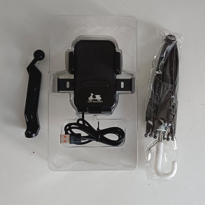 2026 New Motorcycle Bike Phone Holder With Secure Lock Shockproof Bracket GPS Clip Holder for Mobile Phone Wireless Charger