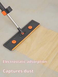 Lazy Spin Mop New Chenille Hands-free Mop Lazy Mop Household Flat Dry Wet Absorbent One Mop Cleaning Tools for Floor cleaning wet and dry No Wringing Microfiber Squeeze Mop for home Fold Spin Mop Free Hand Washing mop Floor Cleaning