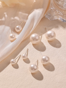 ต่างหูไข่มุกเงินแท้ 925 สำหรับผู้หญิง ดีไซน์เรียบง่ายหรูหรา ต่างหูแฟชั่น เครื่องประดับหู เครื่องประดับเงิน