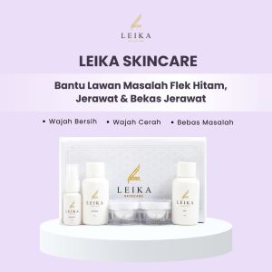 Paket Skincare Leika 5in1 BPOM & Halal MUI: Penghilang Flek Hitam BPOM Halal MUI, Aman untuk Kulit Sensitif, Ibu Hamil, dan Menyusui