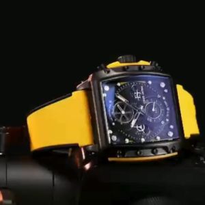 GRATIS!!! Jam Tangan Pria EJ ORI Rubber Silicon Kaca Sapphire Chronograph Water Resistant 10 ATM Bergaransi