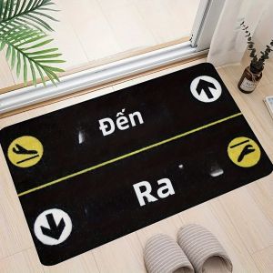 Tấm Thảm Cửa Ra Vào Hình Chữ Nhật Chất Liệu Nhung Pha Lê Giặt Máy Được Phong Cách Hiện Đại Chống Thấm Nước Kháng Khuẩn