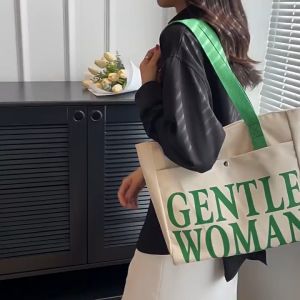Gentlewoman canvas bag handbag shoulder bag large capacity tote bag