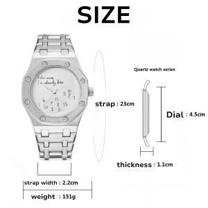 POEDAGAR Watch for Men Waterproof Calendar Display Business Watches 45MM Dial