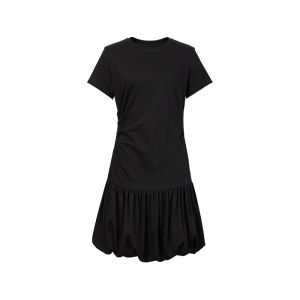 DESIGNICE | Đầm Eo Xòe Tay Ngắn Cổ Tròn Elegance