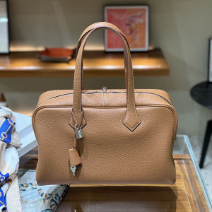 Victoria Headband TC Cowhide กระเป๋าบอสตันเดินทางความคมชัดสูงกระเป๋าถือขนาดใหญ่น้ำหนักเบา