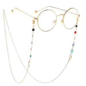 Stainless Steel Shell Crystal Glasses Mask Chain Two-Purpose Pendant Ornament Popular Product from China Zipper Care Agent