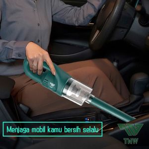 (Bisa COD) Vacum Cleaner Mobil Penyedot Debu Mini Portable Wireless Vacum Cordless Penghisap Debu Dapat Dicas USB/Car Vacuum Cleaner 12000Pa untuk Rumah & Mobil Pembersihan Basah dan Kering