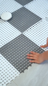 50PCS 30x30CM Floor Mat Non-Slip Bath Mat Mesh Drainage Mat Adjustable Square PVC Water Proof Cushion Bathroom Shower Mat DIY Toilet Bathroom Floor Mat Bath Mat Holes Drain Floor Mat Non-Slip Bathroom Mat Shower Mat DIY Toilet Square PVC Mesh Drainage Ma