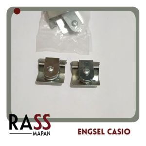 1 PASANG Engsel Lemari Kaca Casio 90 180 Chrome Bukan Huben 86