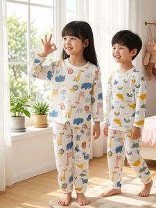Cotton Lightweight Breathable Childs Pajama Set