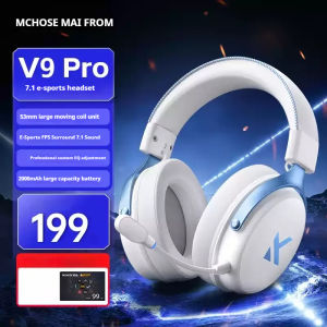 MCHOSE | Mchose V9 Pro Delta Design Pro Gaming Headset Over Ear Headphones With Mic Surround Sound For Pc Ps5 Computer Games
