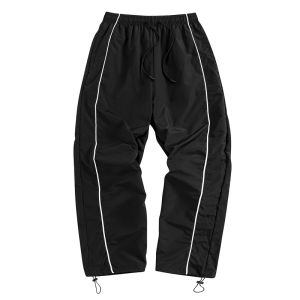 Womens Athleisure Pants with Adjustable Cord Locks Gym Workout Running Trousers with Side Pockets Athletic Quick-Dry Sweatpants