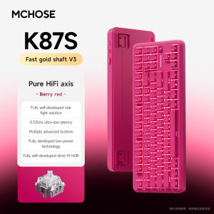 MCHOSE K87S Keyboard Three Model Mechanical Magnetic Knob Control Gaming Hot Swappable Custom Keyboard For Laptop PC