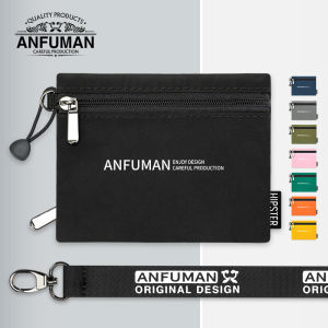 Ultra-Thin Mini Canvas Wallet for Men Women Students with Coin Pocket Card Holder Zipper Closure Short Wallet Style