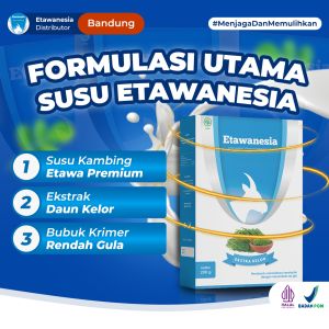 1 Box Susu Kambing Etawanesia Biru Atasi Pernafasan dan Persendian/Susu Etawanesia Biru