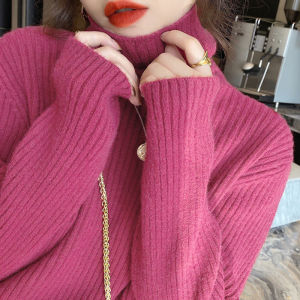 LUQIAN | Plus Size High Collar Sweater Thick