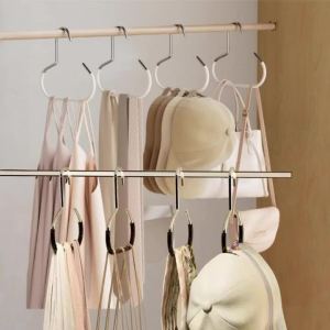 2-8pcs Twist Design Bag Hanger Hat Hooks for Hanging Bags Handbags Belts Scarves Hats Underwear Vest Organizer Storage