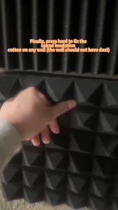 24pcs 30*30*5cm Acoustic Foam Panels-Sound Proof Foam Panels Fireproof & High Density Soundproof Foam Panels Work for Wall Soundproofing Wedges for Studio & Office Decreasing Noise and Echoes sound proofing foam wall