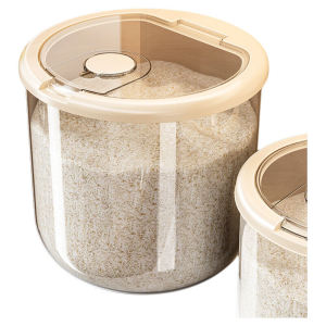 Hộp Đựng Gạo Nhựa Cấp Thực Phẩm Dung Tích Lớn 5L Trên Cho Gia Đình Chống Thấm Nước Chống Côn Trùng Kiểu Dáng Nhật Bản Màu Trơn