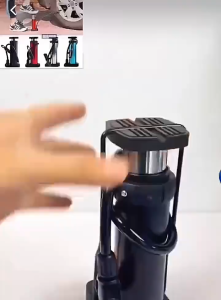 Mini Bicycle Foot Pump Portable Durable Aluminum Alloy Motorcycle Basketball Inflator Pump High-Pressure Outdoor Use