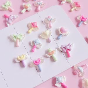 เครื่องประดับ DIY รูปนางฟ้า Mini Resin ทำมือ ติดผม ติดปากปากกา หัวเข็มขัด ตกแต่งรองเท้า ติดกระดาษแข็ง เครื่องประดับแฟชั่น