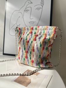 Original Spring and Summer New Non-Mainstream Style Candy Color Chain Bag Phone Small Square Bag Small Cloth Bag Color Small Messenger Bag