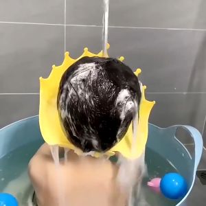 Baby Head Cover Shampoo Adjustable Buckle Non-Toxic Bath Water Cap