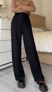 Cozie Knit Pants - Celana Highwaist Wanita Kulot Rib Premium - Celana Panjang Korean Anti Kusut Terbaru