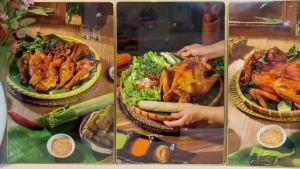 Tranh treo tường món ếch trang trí decor quán ếch chiên giòn lẩu ếch tranh nhà hàng