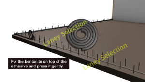 Expanding Waterstop Bentonite Butyl Rubber Expanding Concrete Joint Waterstop Strip 20x30mm x 5meters per roll