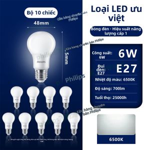 Philips | Đèn LED Tiết Kiệm Năng Lượng Siêu Sáng E27/E14