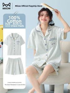 MiiOW | Thin Design Cotton Womens Sleepwear with Built-in Pads