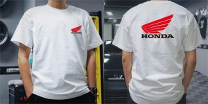 Honda Mens and Womens T-shirts Summer Locomotive Motorcycle Rider Riding CBR Gold Wing Racing Short-sleeved Cultural Shirt Ins