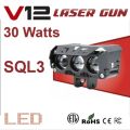 Lampu Tembak Sorot Led Laser Gun SQL 3 Mata Motor Mobil High Low 60 Watt Putih Kuning. 