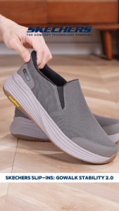 Skechers Men Slip-Ins GOwalk Stability 2.0 Walking Shoes - 217000-DKTP