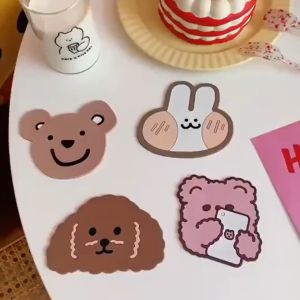 Miếng lót cốc cách nhiệt chống trượt hoạt hình đáng yêu