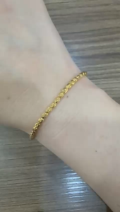 Poh Heng Jewellery 22K Beaded Bracelet in Yellow Gold [Price By Weight]