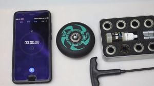 1Set Bearing Profesional Untuk Inline Skate Sepatu Roda Skateboard Dengan Aksesoris