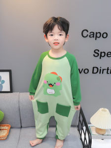 Cartoon Long Sleeve Baby Romper Spring Autumn Home Clothes Sleepwear for Boys Toddler Infant Climbing Suit Children Home Suit