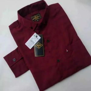 Kemeja pria polos warna mocca lengan panjang terbaru 2024