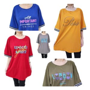WOMEN T-SHIRT 5XL / BAJU MURAH T-SHIRT RUMAH