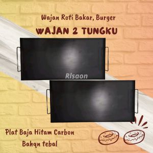 Wajan 2 Tungku / Wajan Shouffle Pancake / Wajan Steak Ayam / Wajan Cumi Bakar