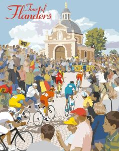 BILIBILI | Flanders Sports Mountain Bicycle City Bike Race Cycling Tour of Art Posters Canvas Painting And Prints Pictures Room Home Decor