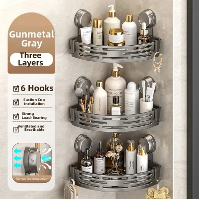 SUOBAI | Suction No-Drill Wall-Mounted Storage Shelf