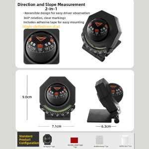 KVS | High Precision Portable Multifunctional Off-road Car Compass