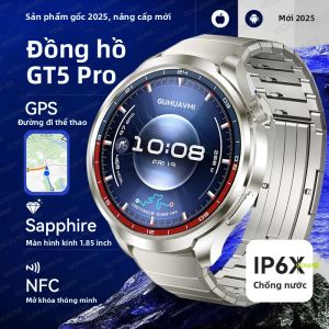 Đồng Hồ Thông Minh WATCH GT5 Pro Dành Cho Nam GPS NFC Màn Hình AMOLED Sapphire Chống Nước IP68 Gọi Bluetooth Theo Dõi Sức Khỏe
