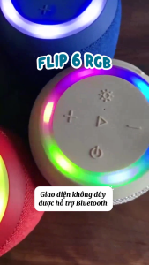 Loa Di Động Bluetooth Flip6 RGB / Flip 8 Kết Nối 100 Loa Cùng Lúc Bass Cực Đã Pin Sạc 4800mAh Chống Nước IPX5