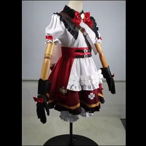 Genish impact Klee Blossoming Starlinght Cosplay Genishi Impact Costume Little Witch Lolita Dress Halloween Cosplay